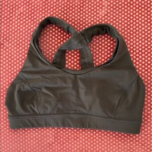 Green Lululemon Sports Bra 6 Cross Back